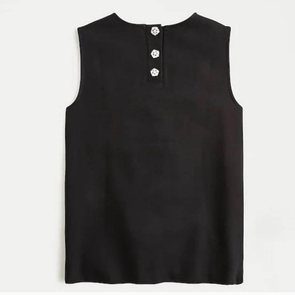 J Crew Button Jewel Top